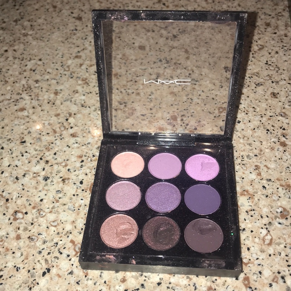 Mac cosmetics eyeshadow palette- Purple Times nine